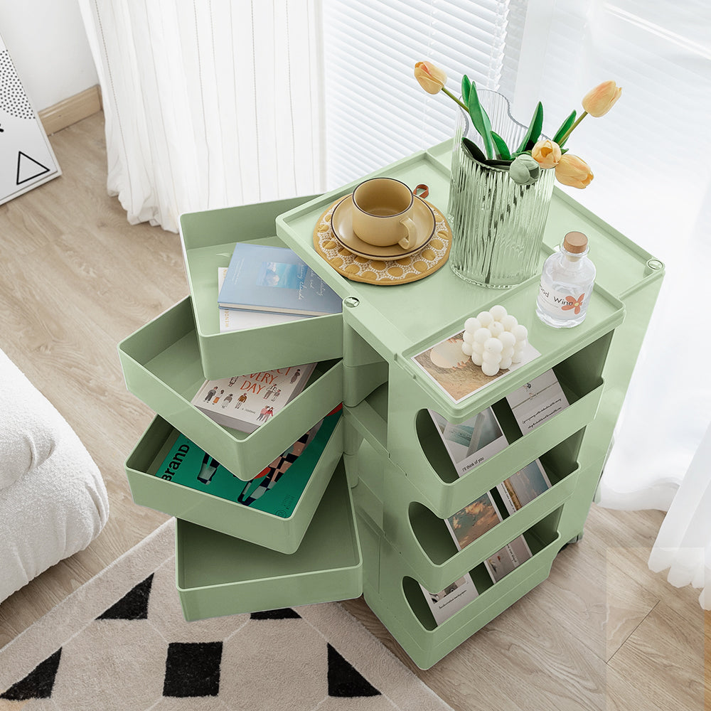 Replica Boby Trolley Storage Drawer Cart Shelf Mobile 5 Tier Green - image7