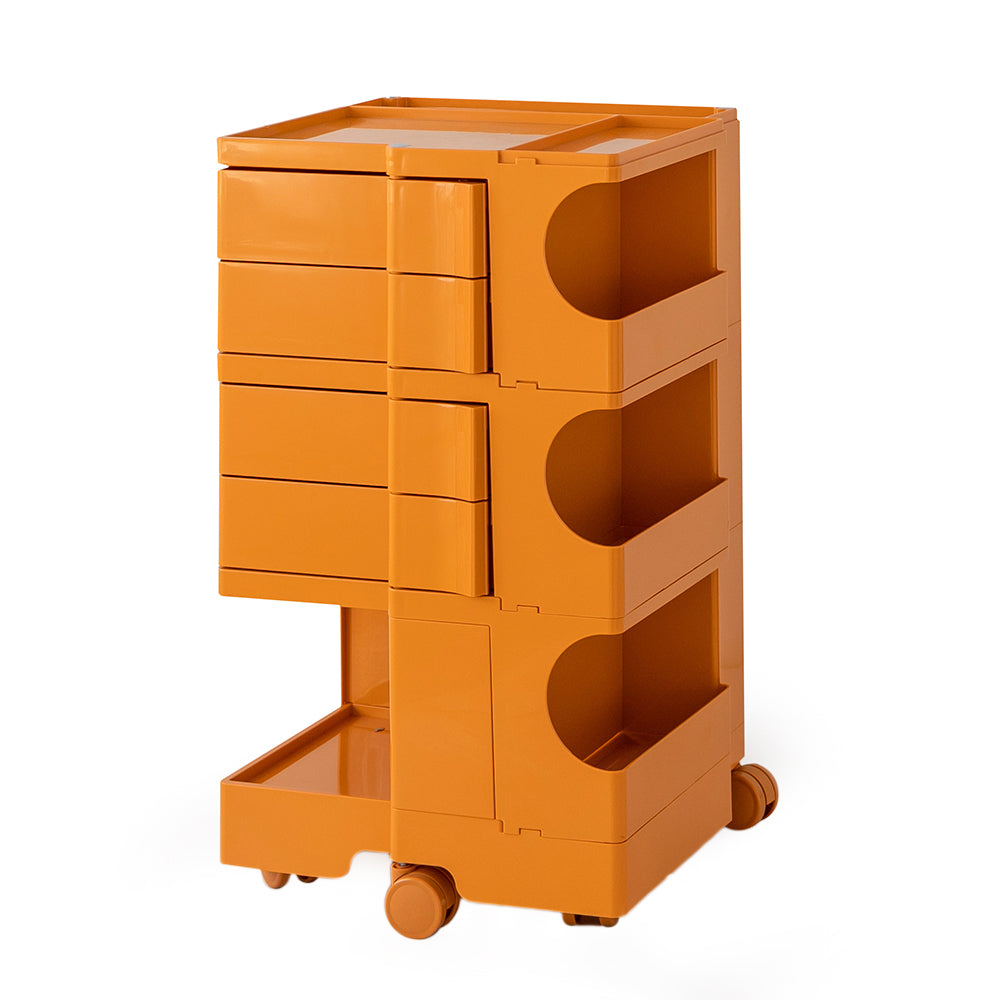 Replica Boby Trolley Bedside Table Storage Shelf Mobile 5 Tier Orange - image1