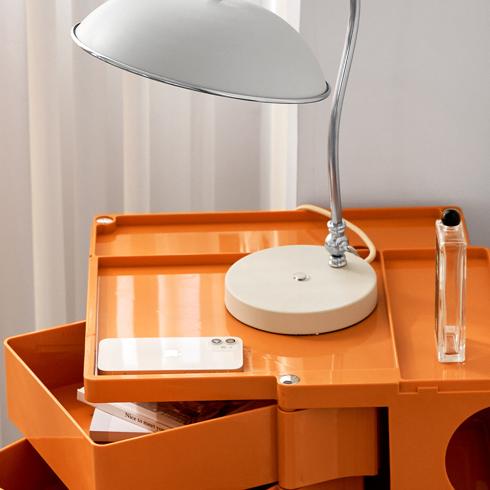 Replica Boby Trolley Bedside Table Storage Shelf Mobile 5 Tier Orange - image6