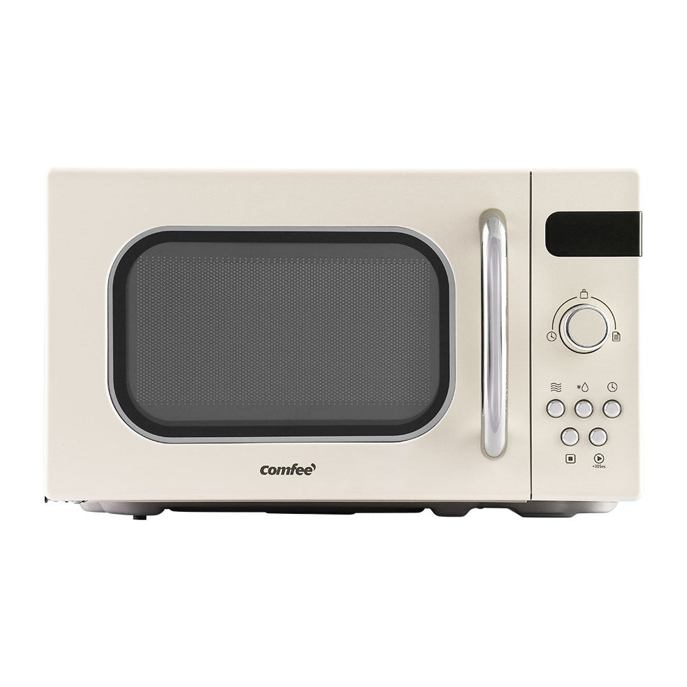 Comfee 20L Microwave Oven 800W Countertop Kitchen 8 Cooking Settings Cream - image3