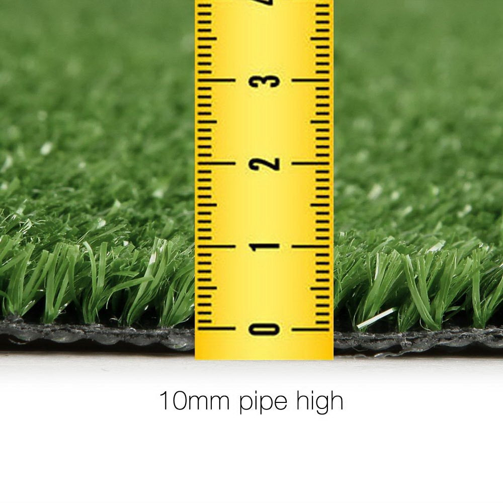 Synthetic 10mm  1.9mx10m 19sqm Grass Fake Turf Olive Plants Plastic Lawn - image3