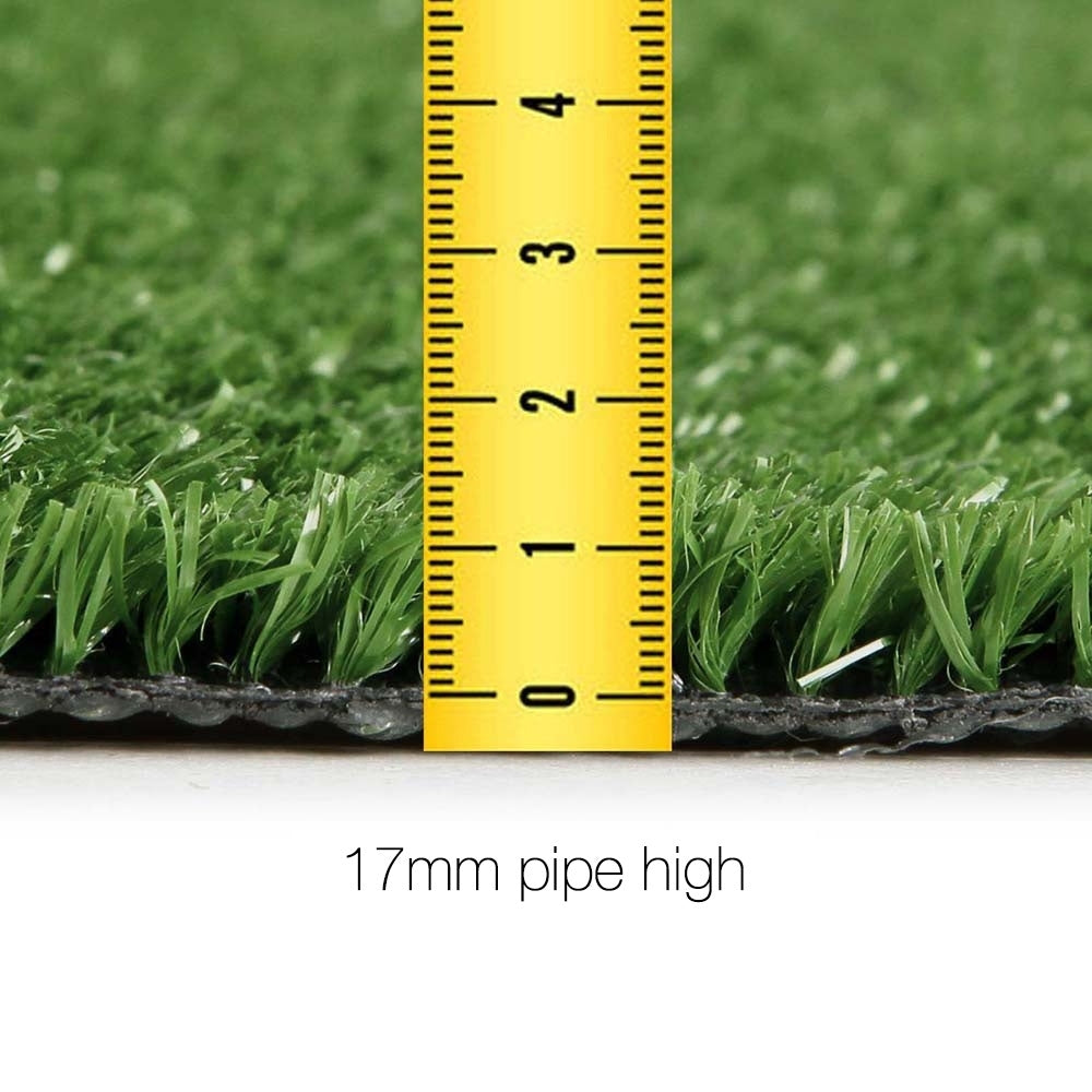 Primeturf Synthetic 17mm  0.95mx10m 9.5sqm Grass Fake Turf Olive Plants Plastic Lawn - image2