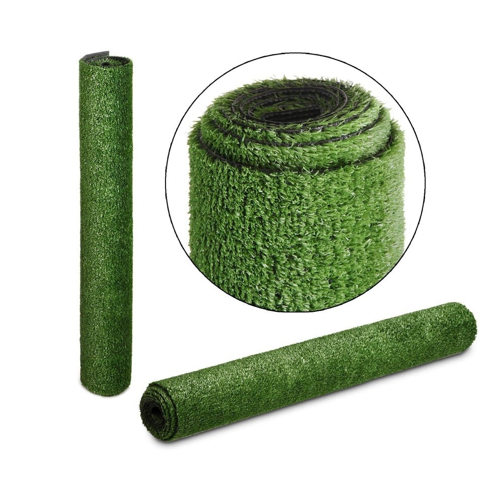 Primeturf Synthetic 17mm  0.95mx10m 9.5sqm Grass Fake Turf Olive Plants Plastic Lawn - image3