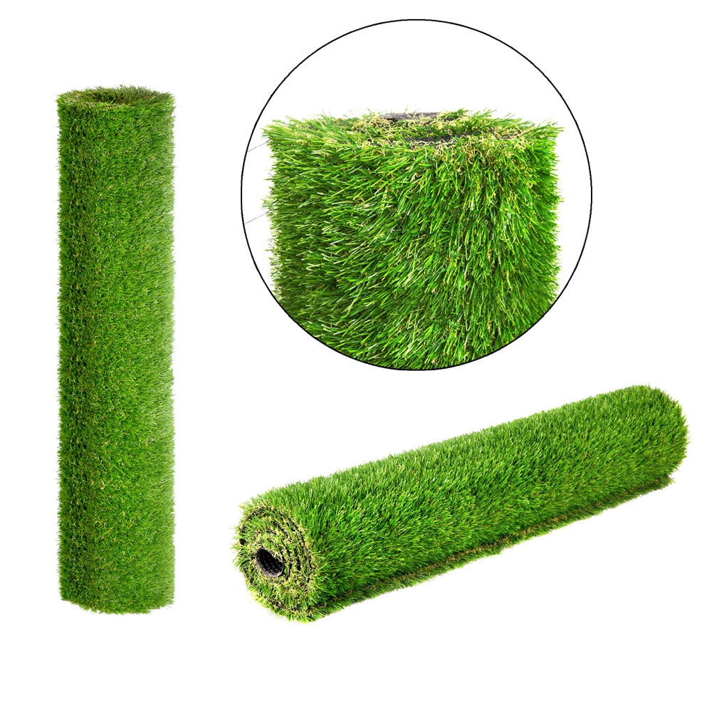 Synthetic 30mm  0.95mx10m 9.5sqm Grass Fake Turf 4-coloured Plants Plastic Lawn - image3