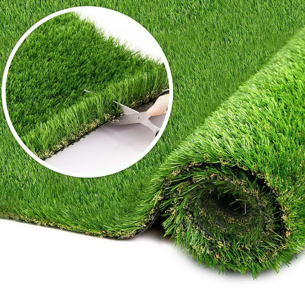 Primeturf Synthetic 30mm  1.9mx5m 9.5sqm Grass Fake Turf 4-coloured Plants Plastic Lawn - image5