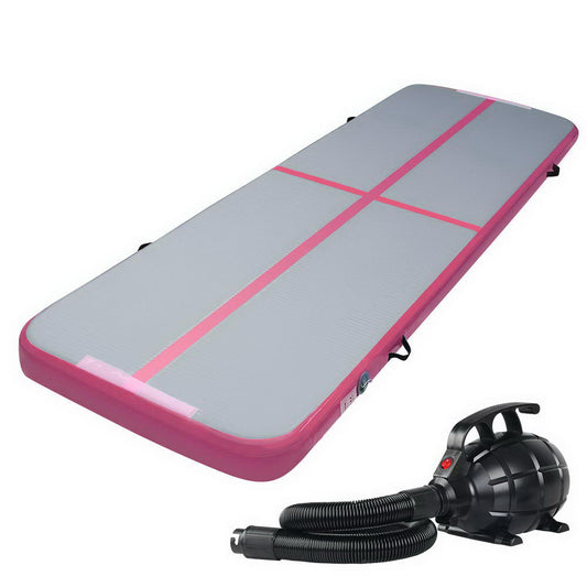 GoFun 3X1M Inflatable Air Track Mat with Pump Tumbling Gymnastics Pink - image1