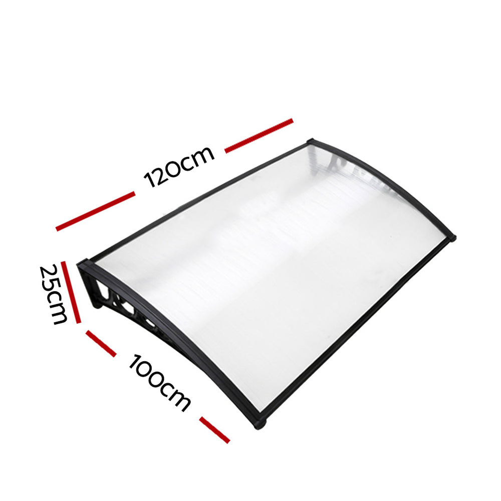 1X1.2M Window Door Awning Canopy Rain Cover Sun Shield - image2