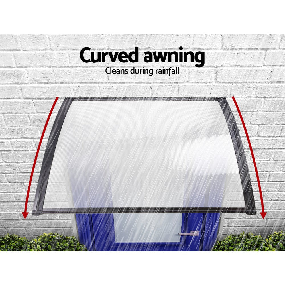 1X1.2M Window Door Awning Canopy Rain Cover Sun Shield - image4