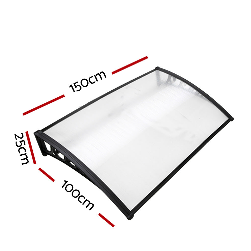 1X1.5M Window Door Awning Canopy Rain Cover Sun Shield - image2