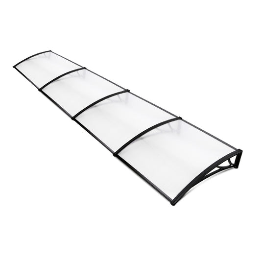 Window Door Awning Door Canopy Patio UV Sun Shield 1mx4m DIY - image1