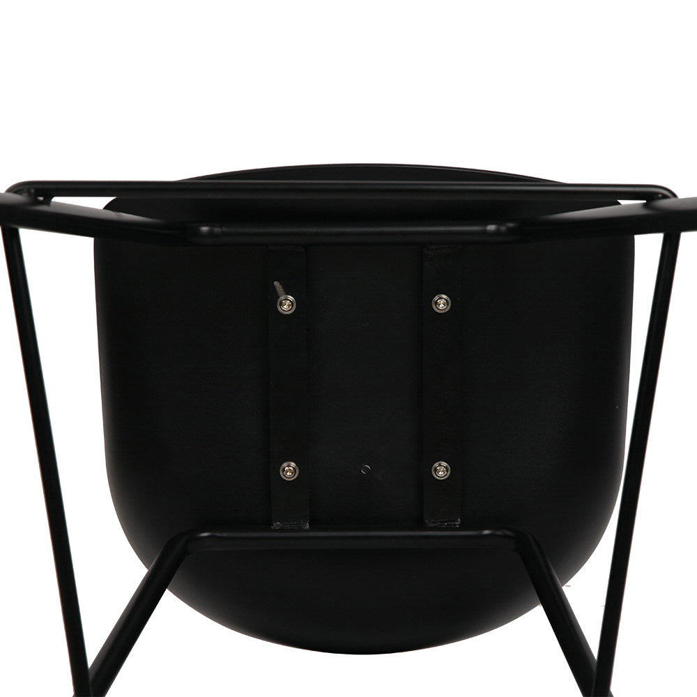 Set of 2 Metal Bar Stools - Black - image5