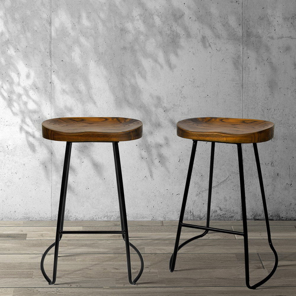 4x Vintage Tractor Bar Stools Retro Bar Stool Industrial Chairs Black 65c - image7