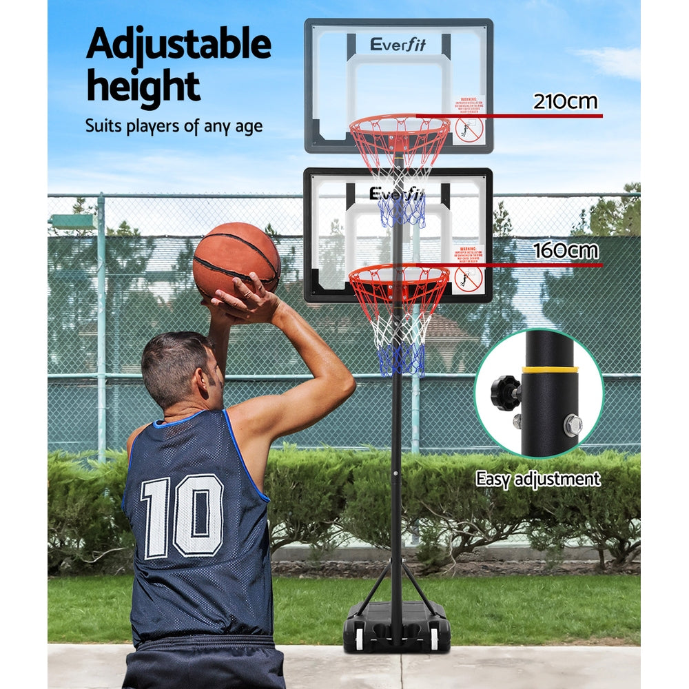 Adjustable Portable Basketball Stand Hoop System Rim - image3