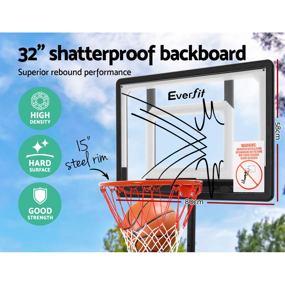 Adjustable Portable Basketball Stand Hoop System Rim - image4