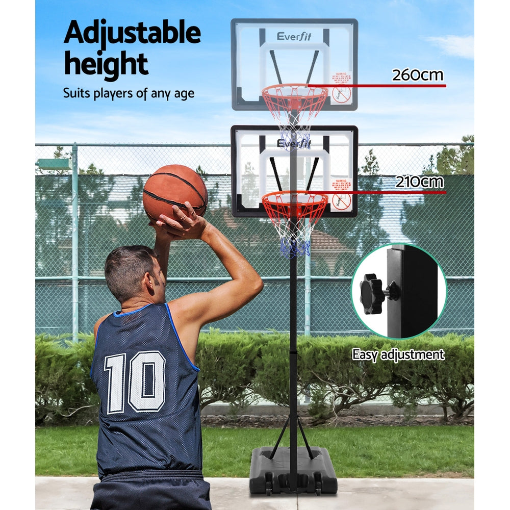 Adjustable Portable Basketball Stand Hoop System Rim - image3