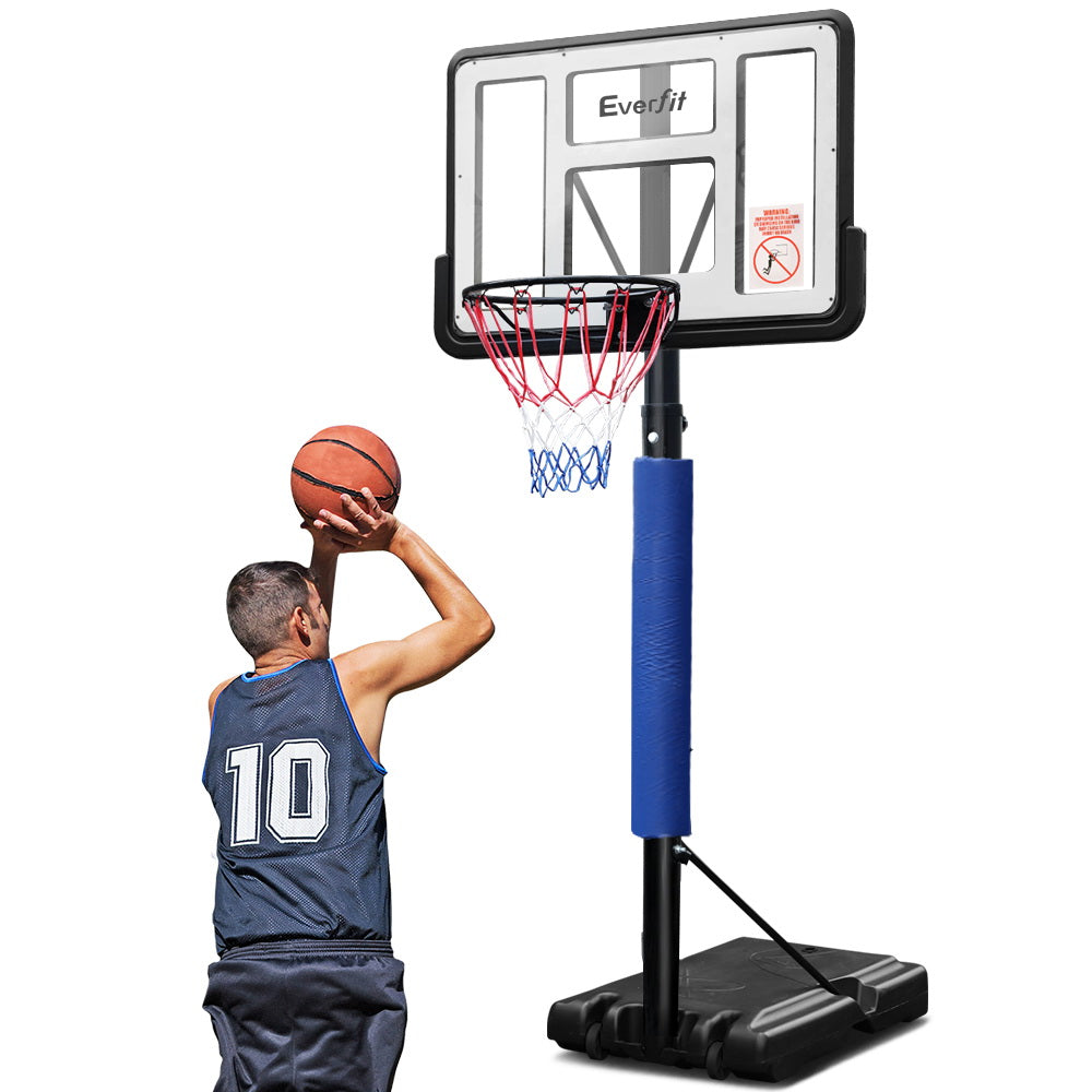 3.05M Basketball Hoop Stand System Ring Portable Net Height Adjustable Blue - image7