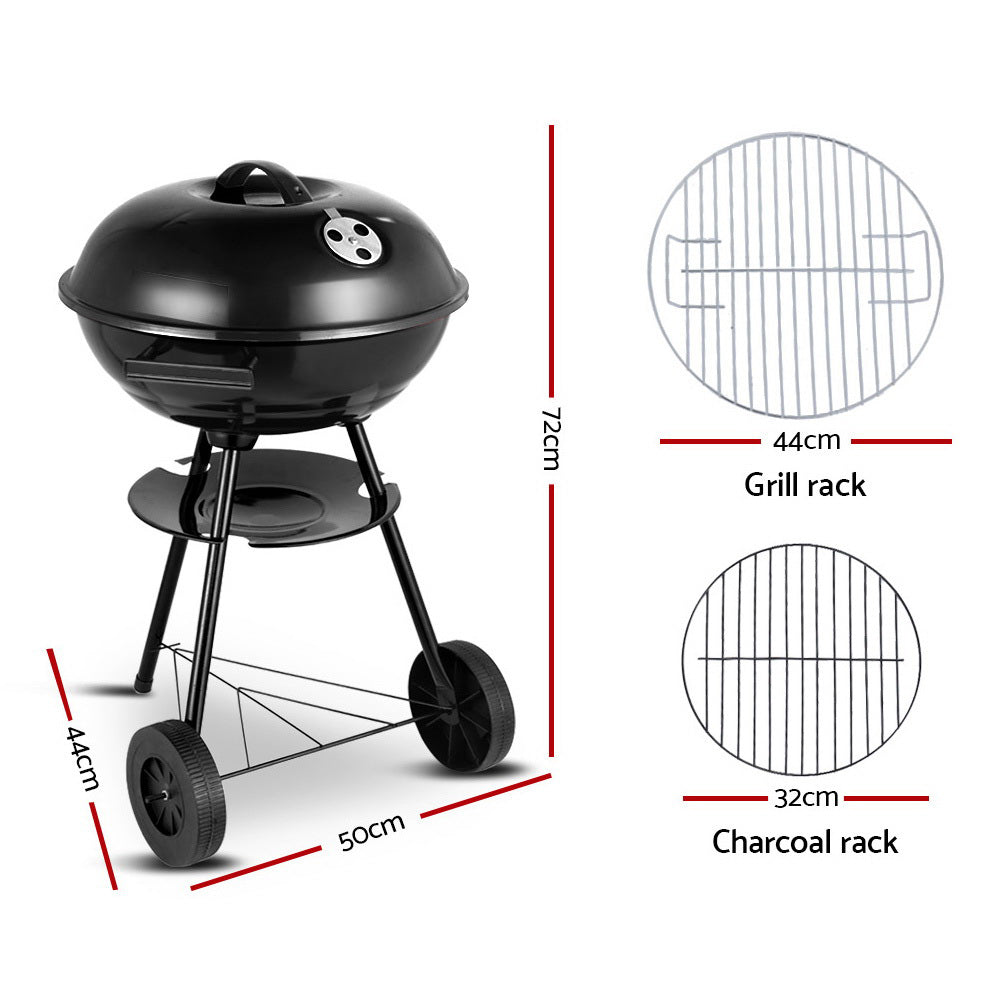 Grillz Charcoal BBQ Smoker Drill Outdoor Camping Patio Barbeque Steel Oven - image3