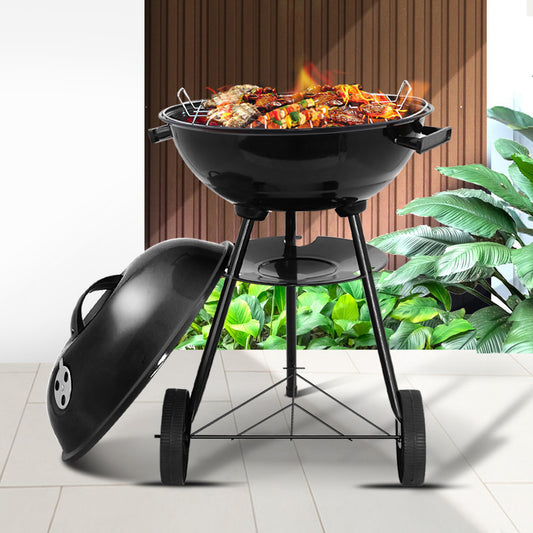 Grillz Charcoal BBQ Smoker Drill Outdoor Camping Patio Barbeque Steel Oven - image1