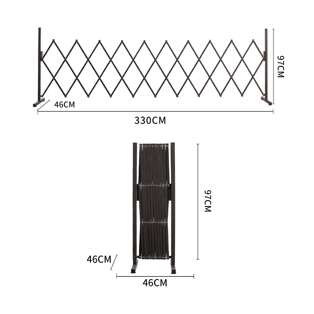 Expandable Metal Steel Safety Gate Trellis Fence Barrier Traffic Indoor Outdoor - image15