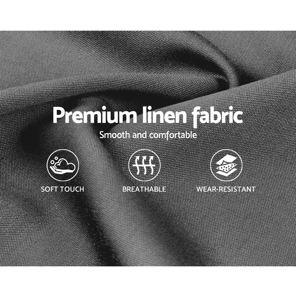 Bed Frame Fabric - Grey King Single - image6