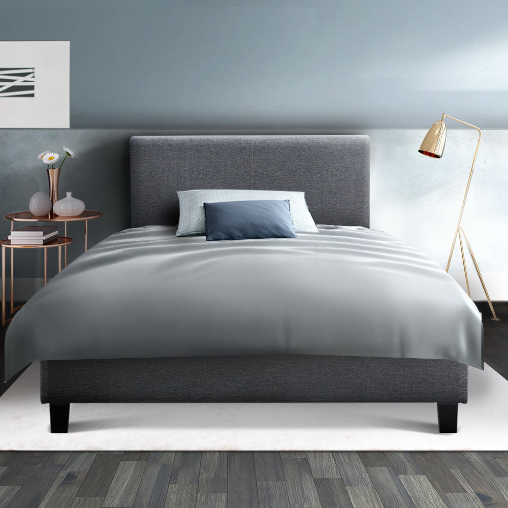 Bed Frame Fabric - Grey King Single - image7
