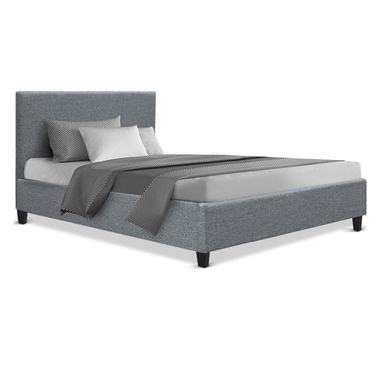 Bed Frame Fabric - Grey Single - image1