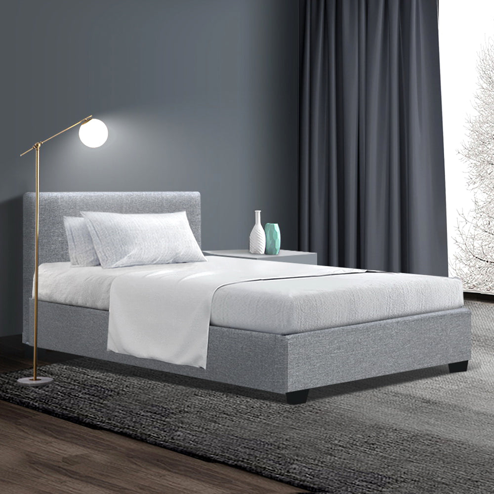 Bed Frame Fabric - Grey King Single - image9