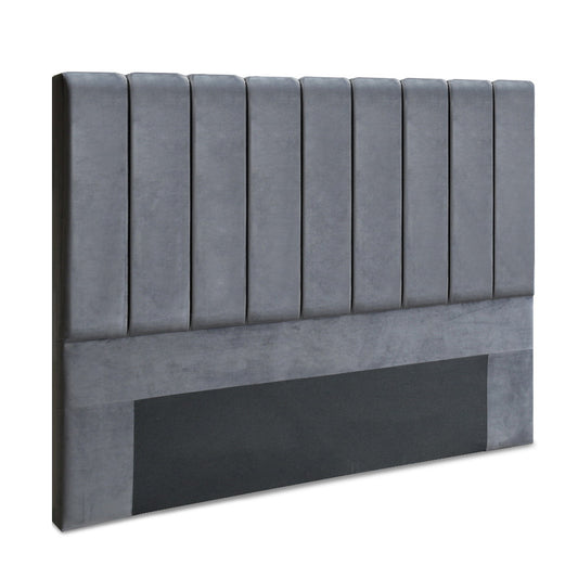 King Size Fabric Bed Headboard - Grey - image1