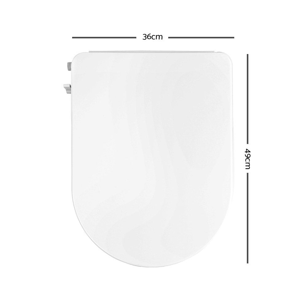 Non Electric Bidet Toilet Seat Bathroom - White - image2