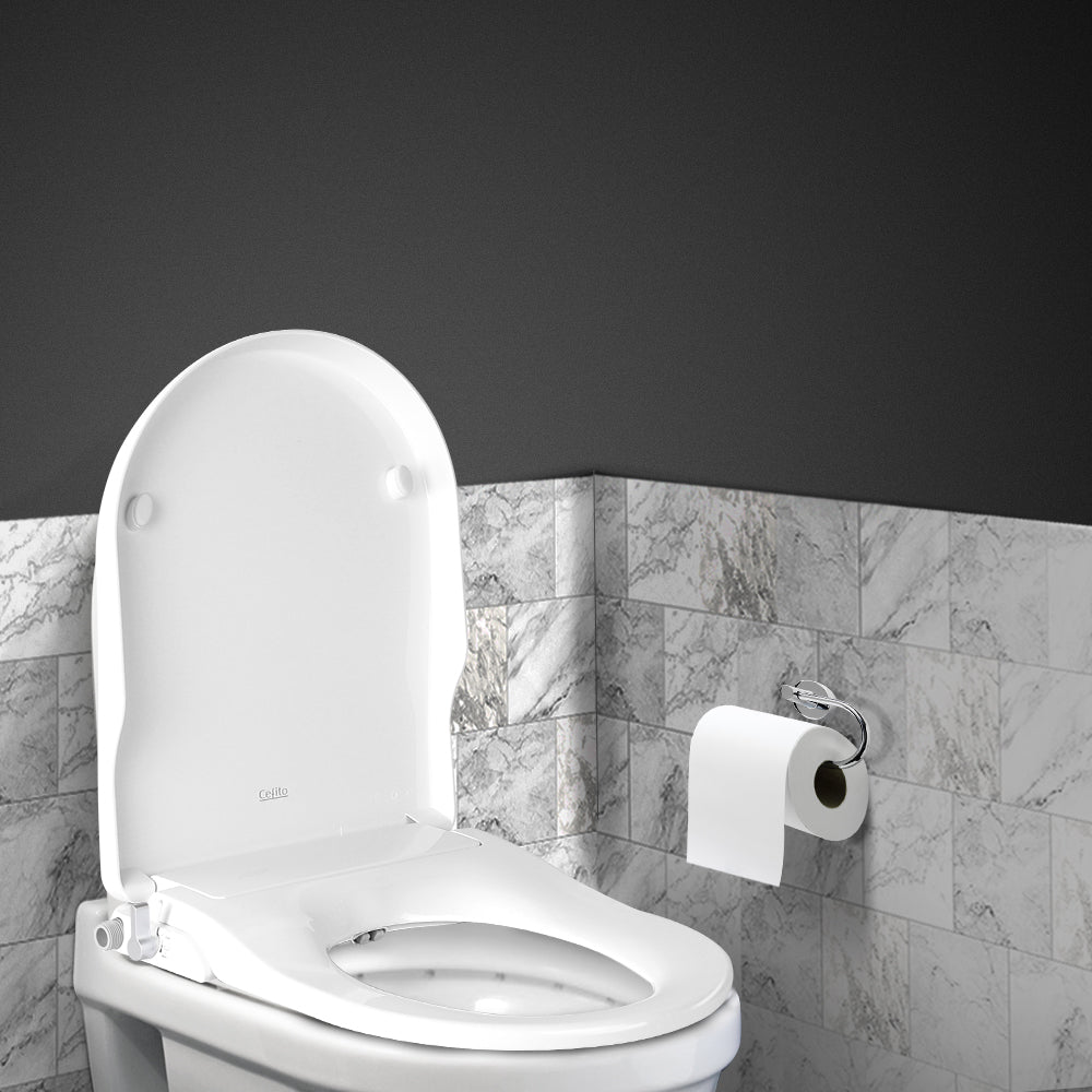 Non Electric Bidet Toilet Seat Bathroom - White - image6