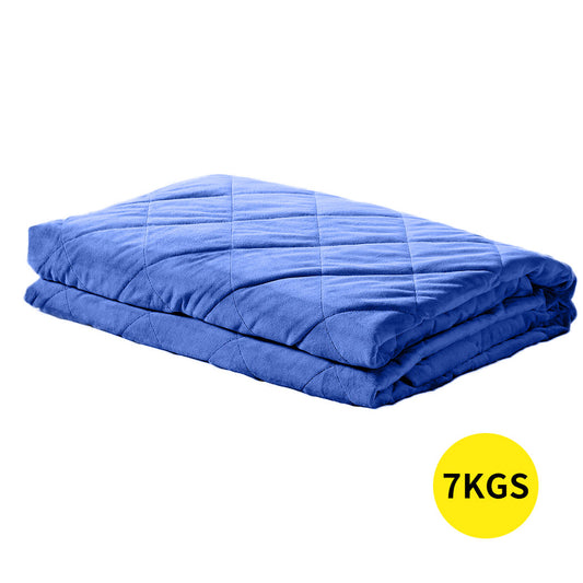 7KG Anti Anxiety Weighted Blanket Gravity Blankets Royal Blue Colour - image1