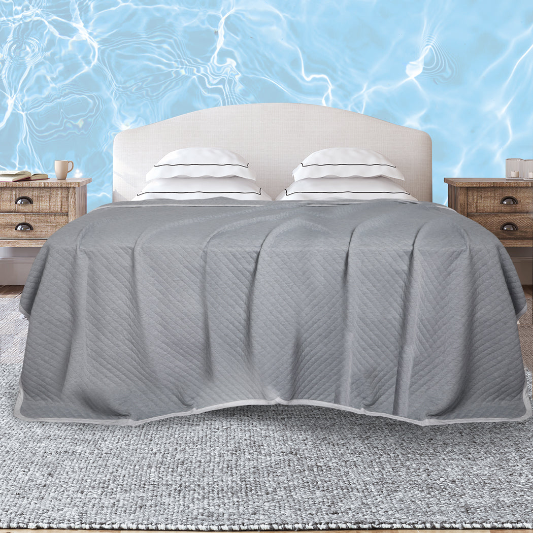 DreamZ Throw Blanket Cool Summer Soft Sofa Bedsheet Rug Luxury Reversible Single - image7
