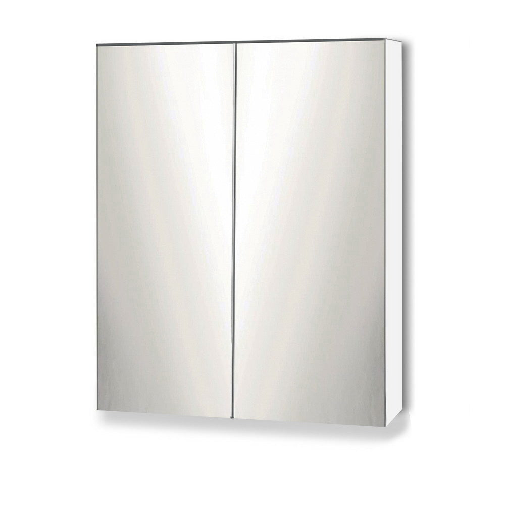 Bathroom Vanity Mirror with Storage Cabinet - White - image1