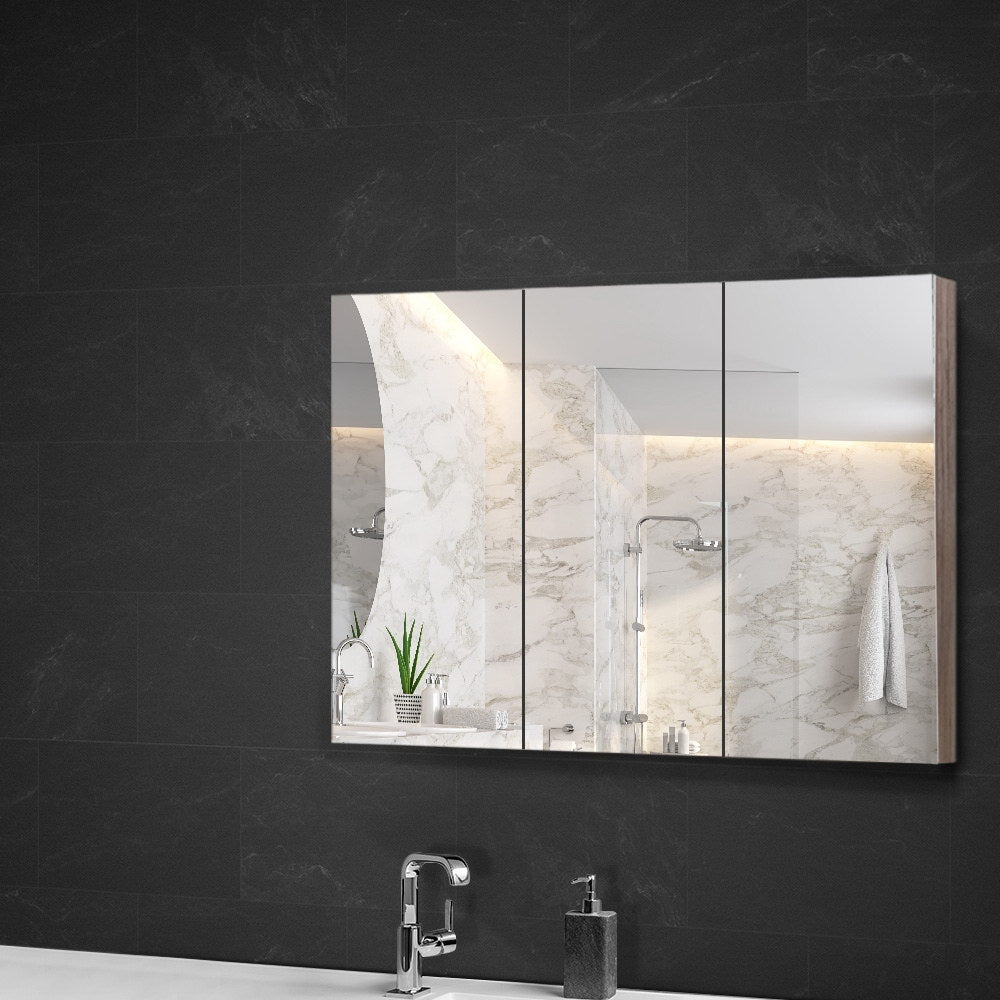 Bathroom Vanity Mirror with Storage Cabinet - Natural - image7