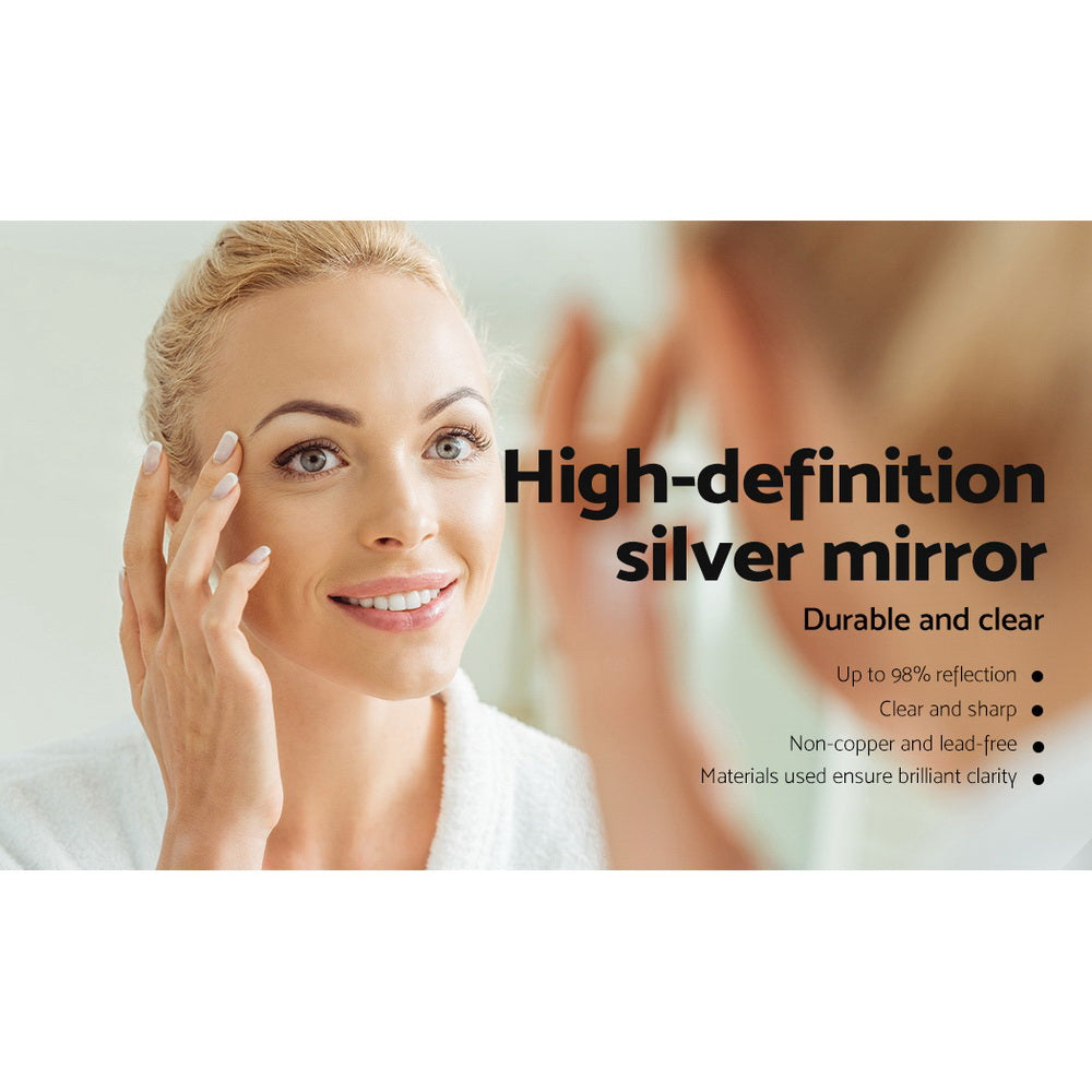 Bathroom Mirror Cabinet Vanity Medicine White Shaving Storage 1200x720mm - image5