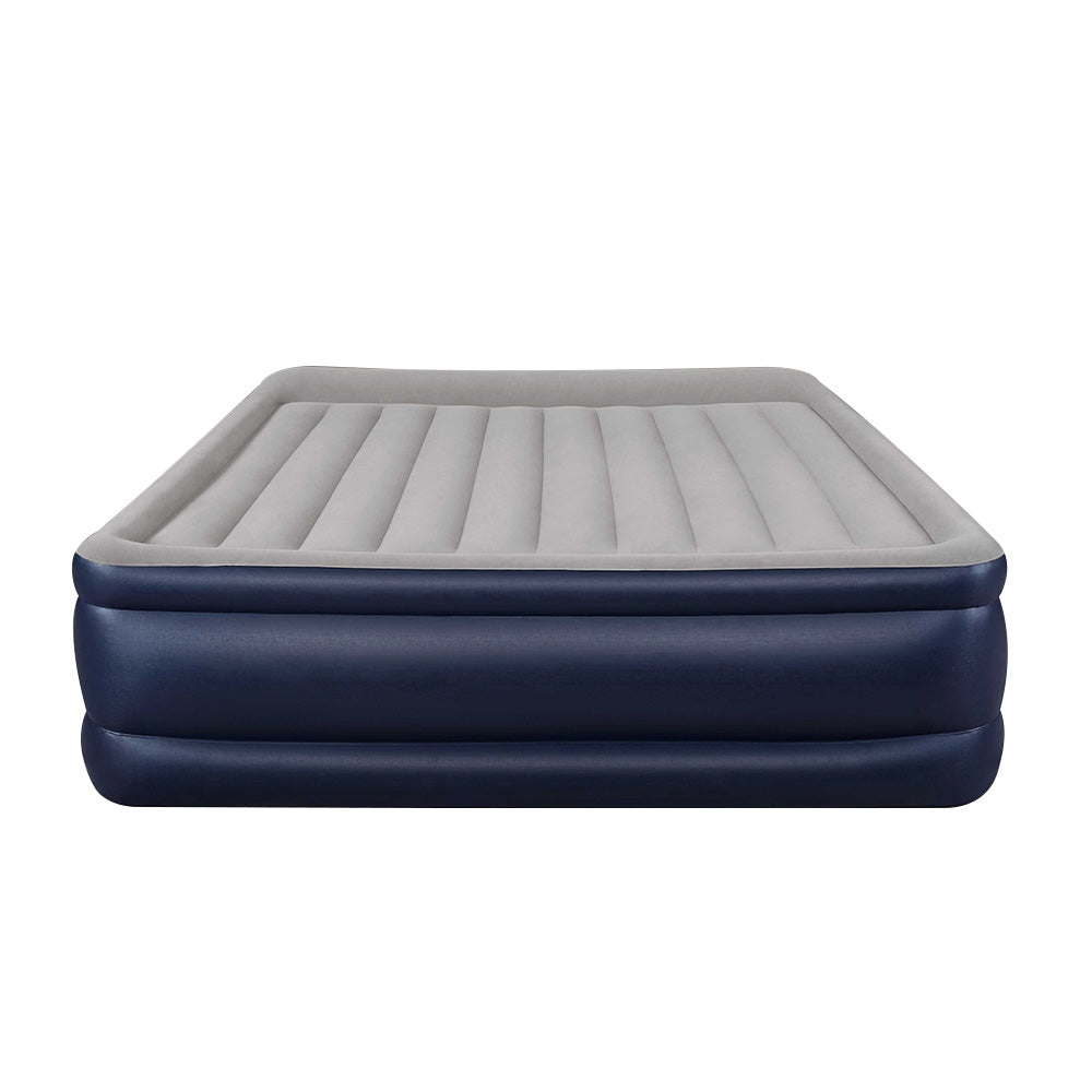 King Air Bed Inflatable Mattress Sleeping Mat Battery Built-in Pump - image3