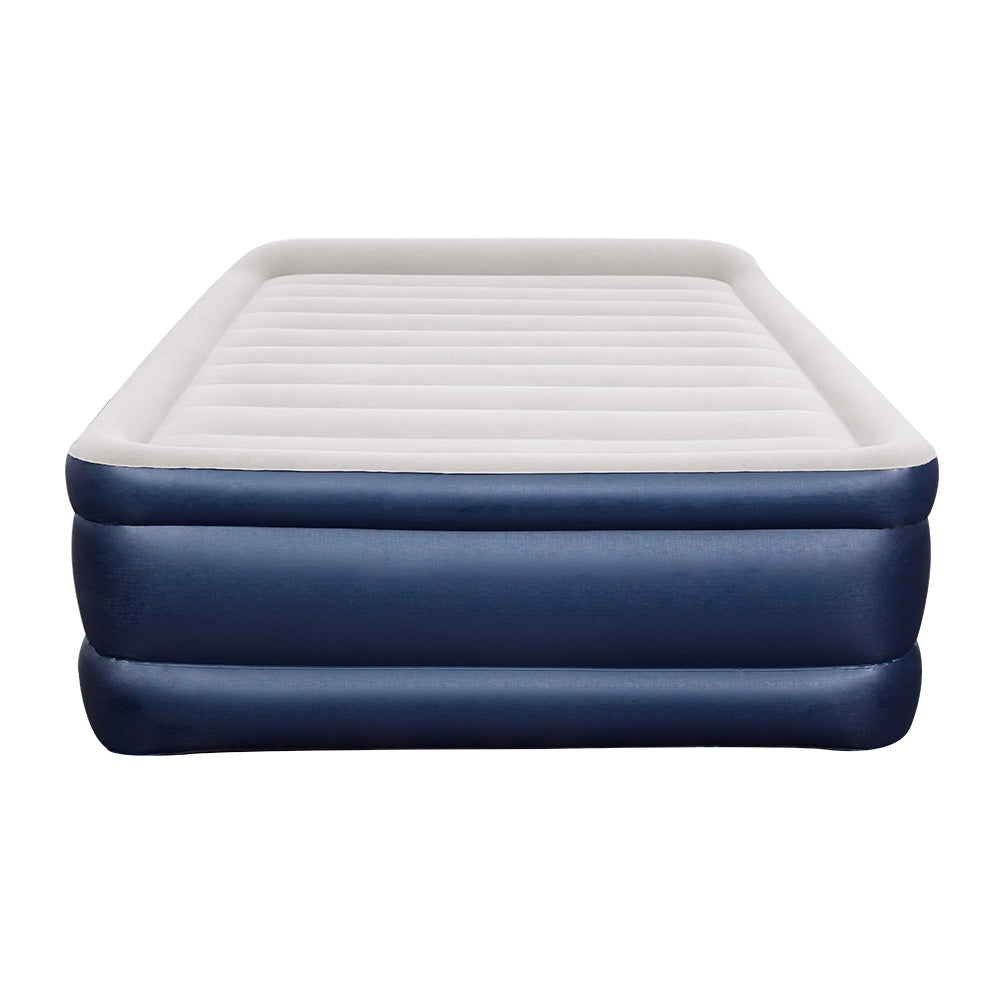 Queen Air Bed Inflatable Mattress Sleeping Mat Battery Built-in Pump - image3