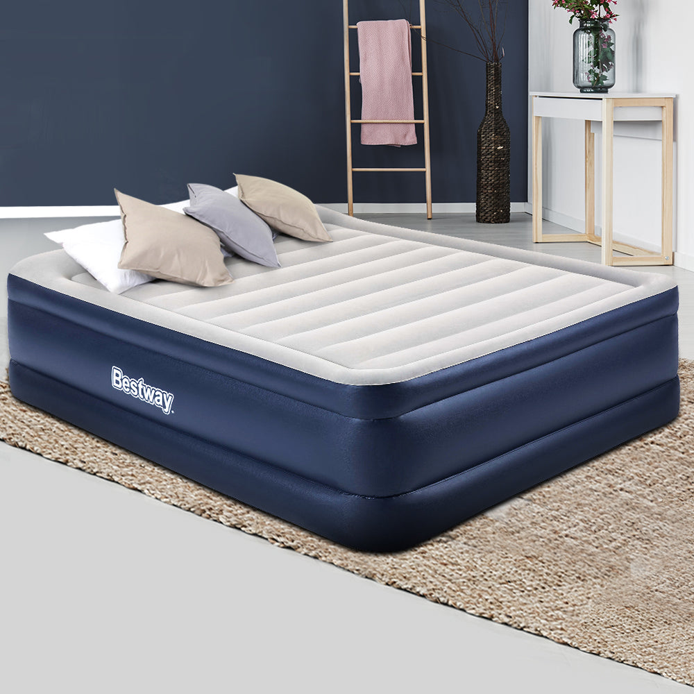 Queen Air Bed Inflatable Mattress Sleeping Mat Battery Built-in Pump - image7