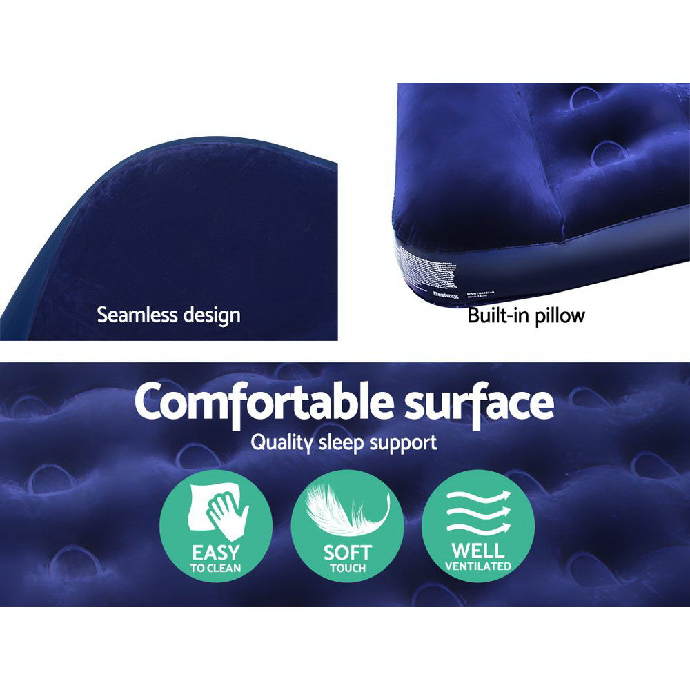 Single Size Inflatable Air Mattress - Navy - image7