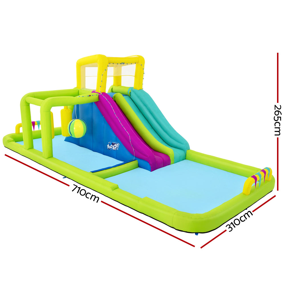 Inflatable Water Pack Pool Slide Castle Playground H2OGO Splash Course - image2