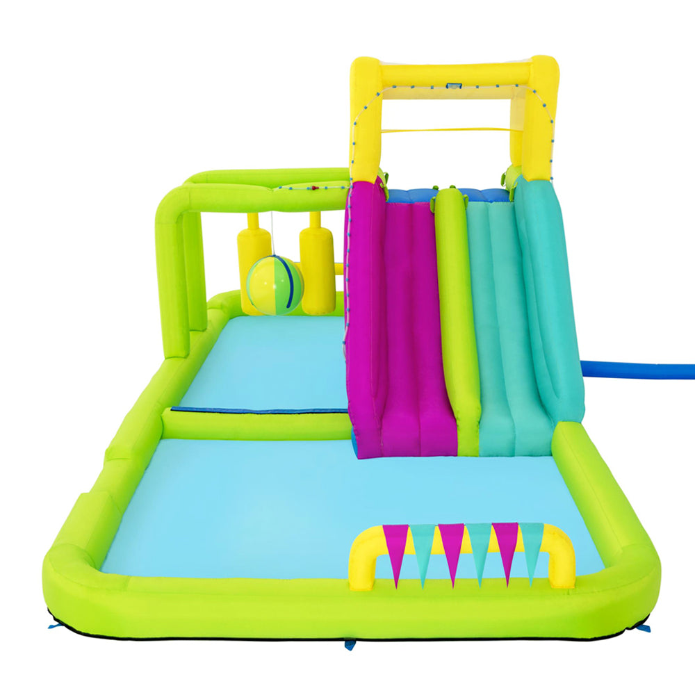 Inflatable Water Pack Pool Slide Castle Playground H2OGO Splash Course - image3