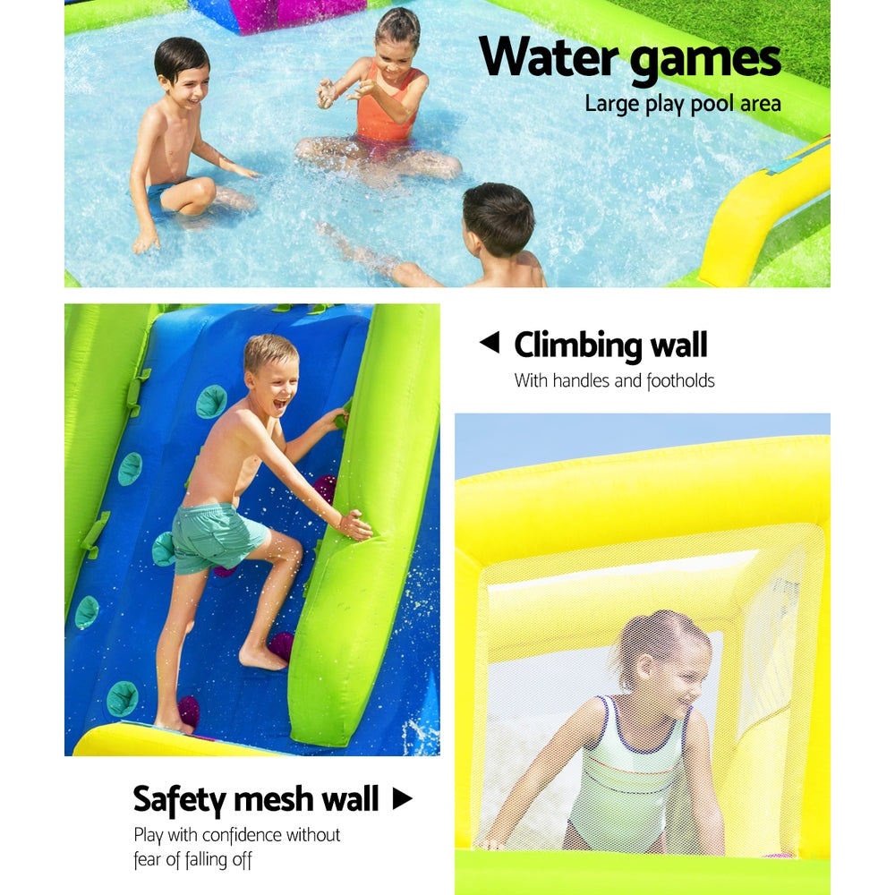 Inflatable Water Pack Pool Slide Castle Playground H2OGO Splash Course - image7