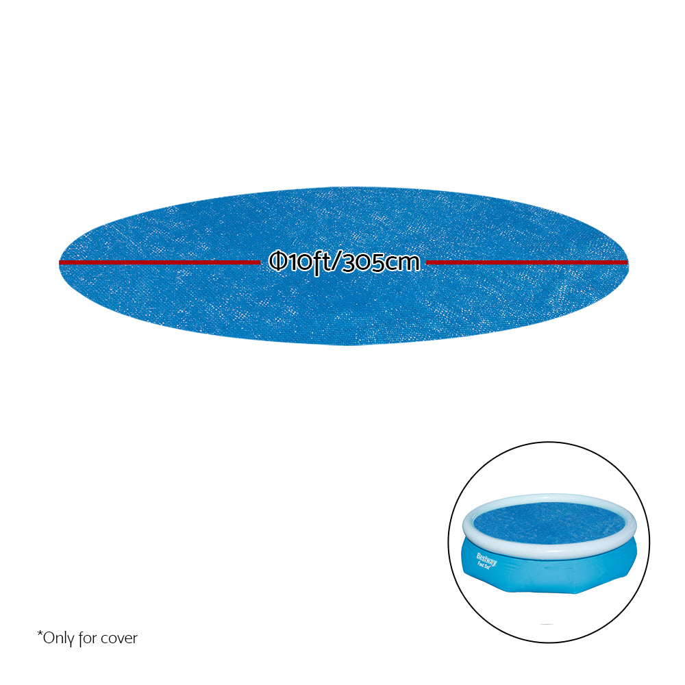 Solar Pool Cover Blanket for Swimming Pool 10ft 305cm Round Pool 58241 - image2