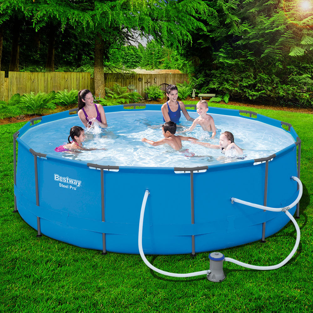 Swimming Pool Above Ground Filter Pump Steel Pro Frame Pools - image7