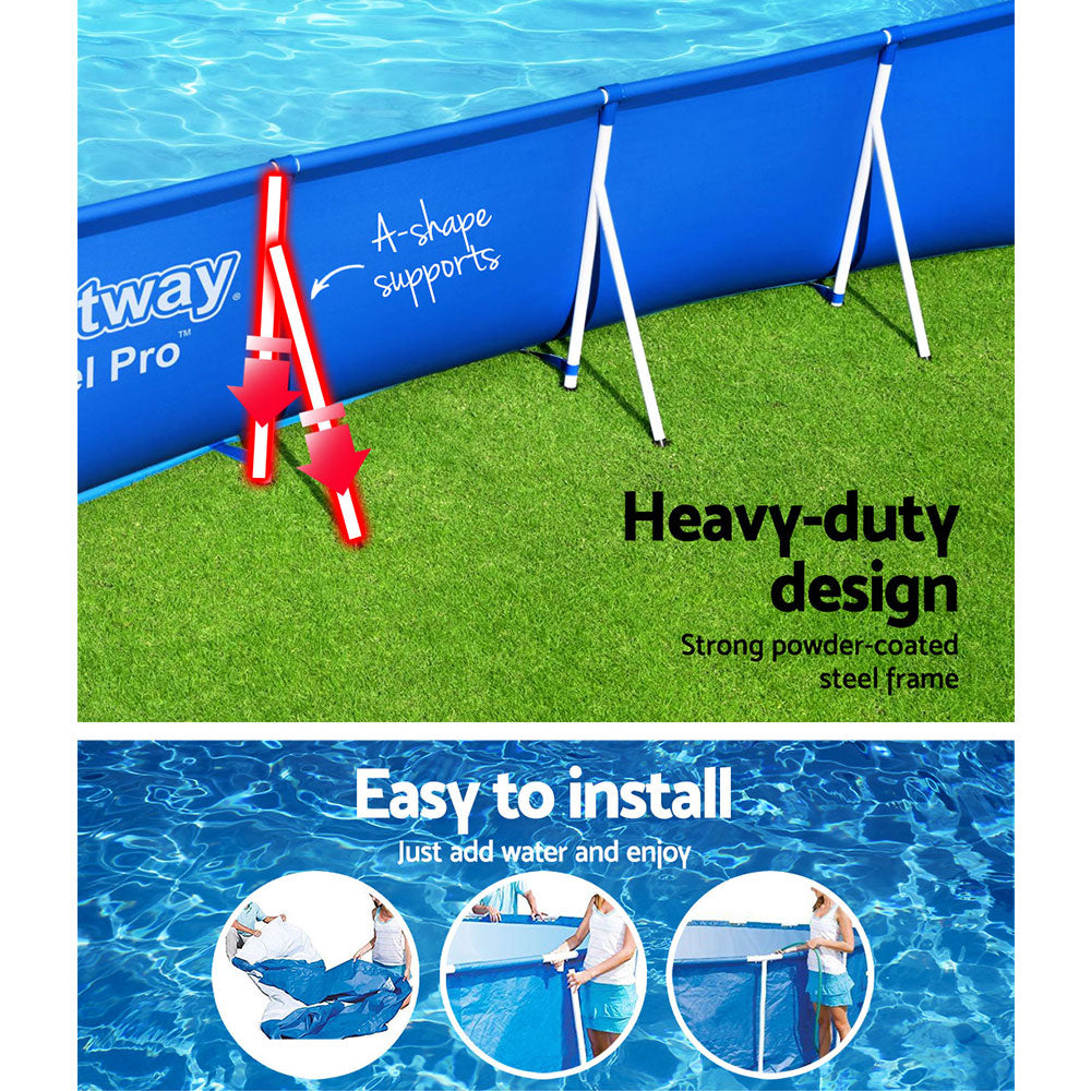 Swimming Pool Above Ground Heavy Duty Steel Pro‚Ñ¢ Frame Pools 4M - image4