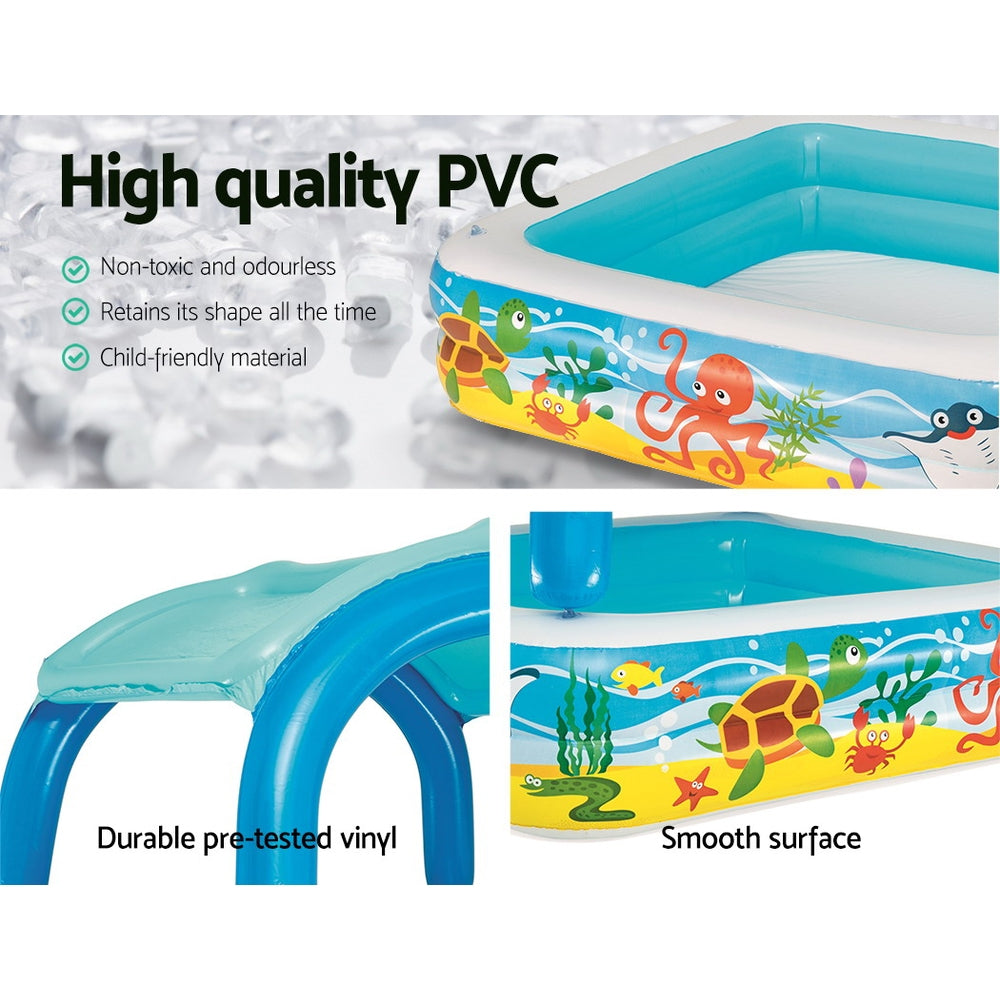 Inflatable Kids Pool Canopy Play Pool Swimming Pool Family Pools - image5