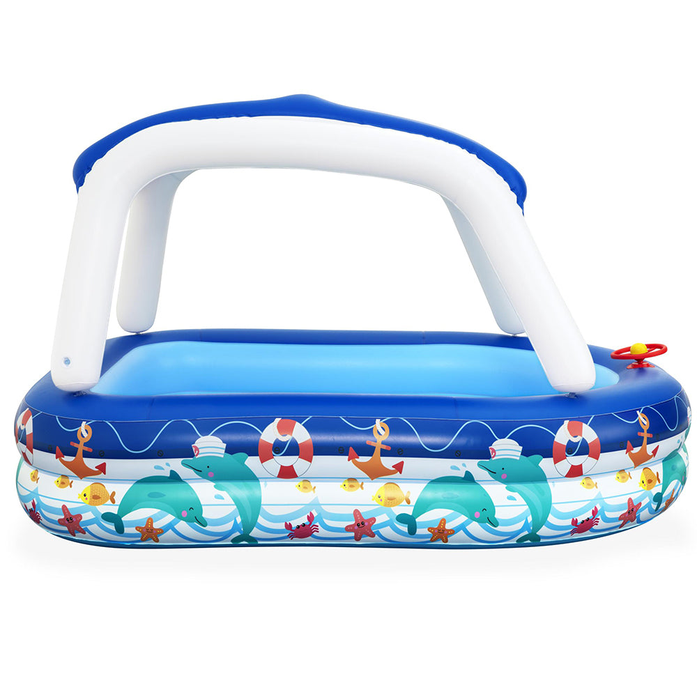 Kids Play Pools Above Ground Inflatable Swimming Pool Canopy Sunshade - image4