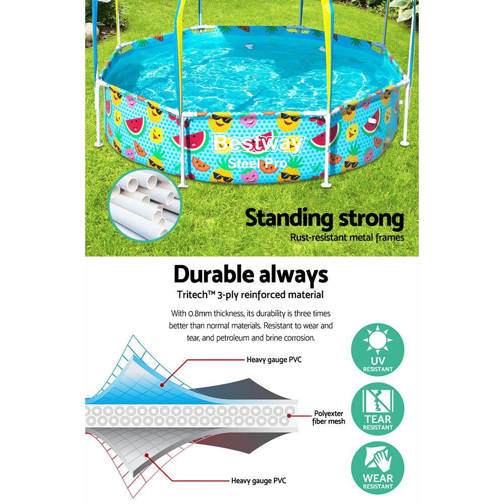 Above Ground Swimming Pool with Mist Shade - image6