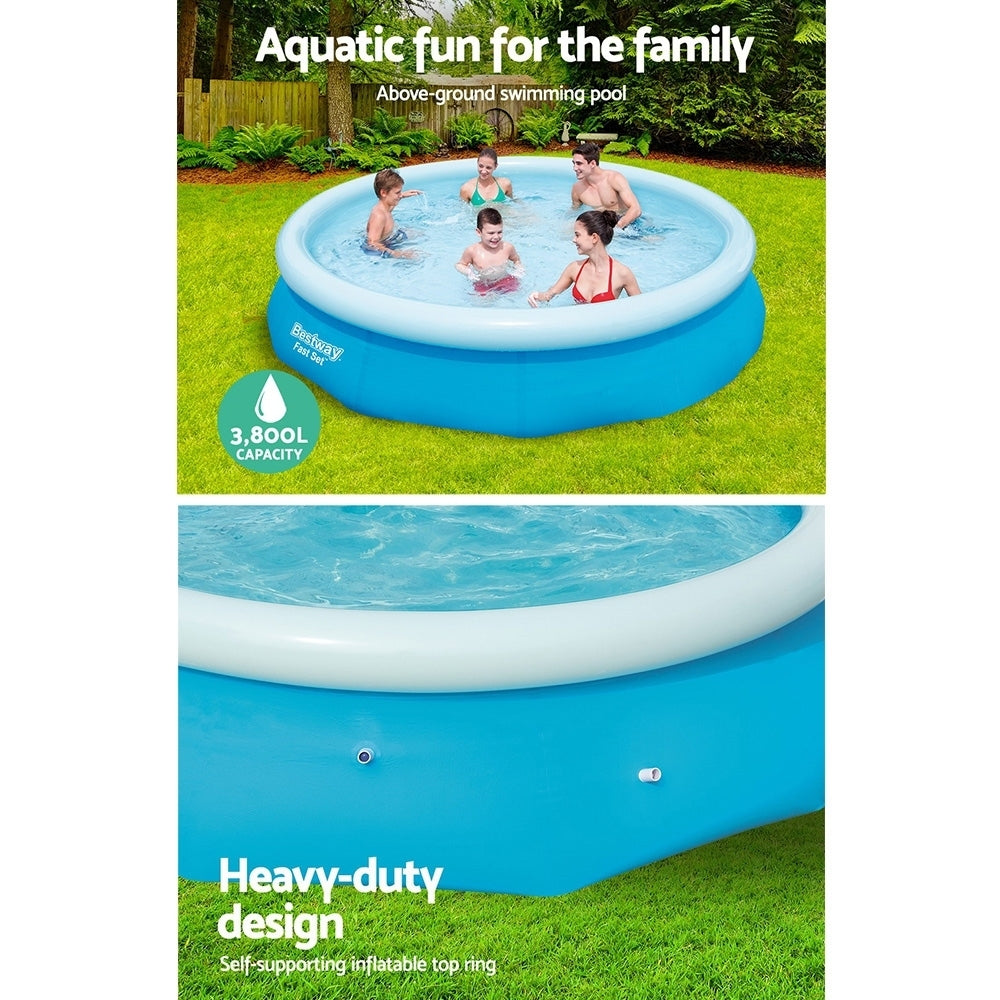 Above Ground Swimming Pool 305x76cm Fast Set Pool Family - image4