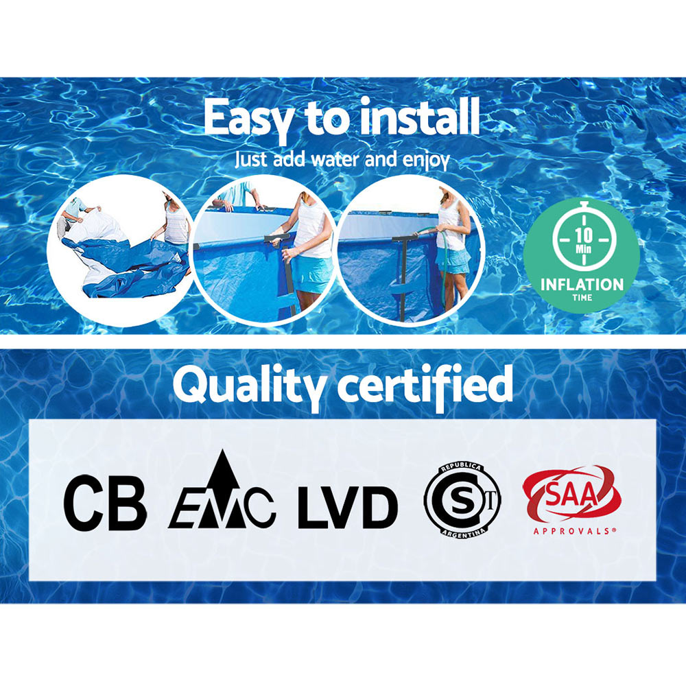 Bestway Swimming Pool Above Ground Frame Pools Outdoor Steel Pro 2.2 X 1.5M - image7